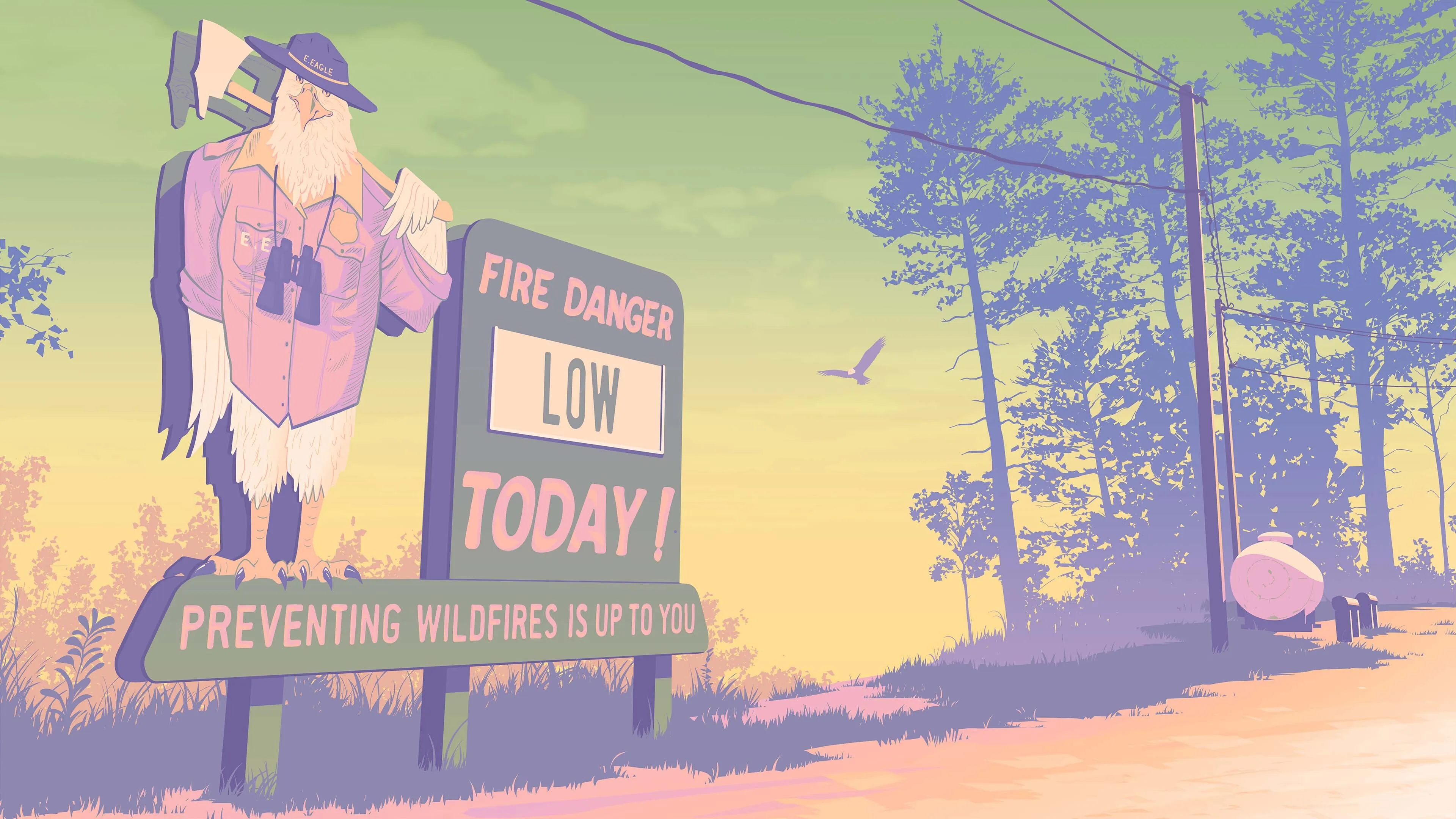 Background - Mount Kalaga National Park Postcard Official Artwork