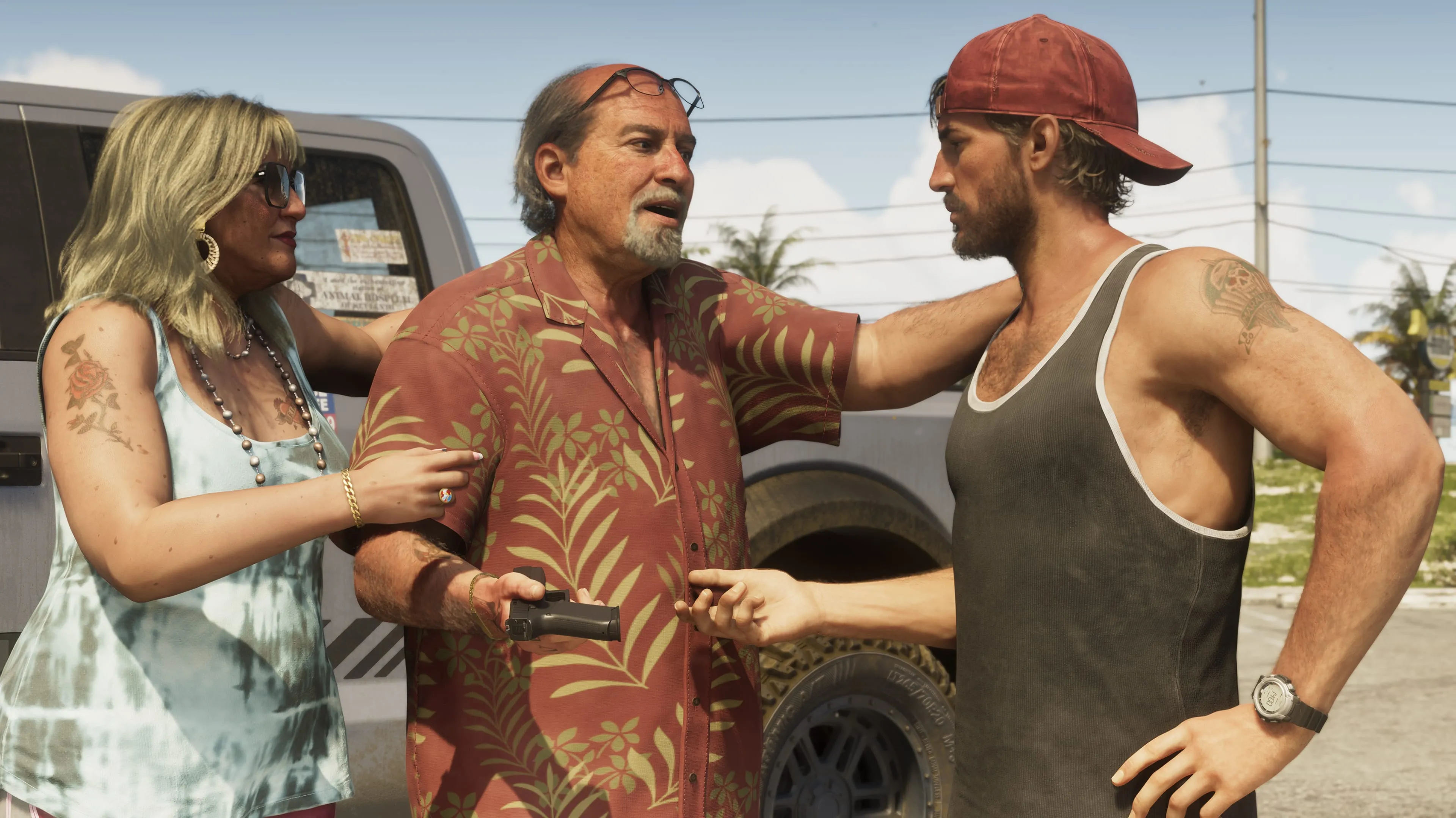 Brian standing with Lori and Jason