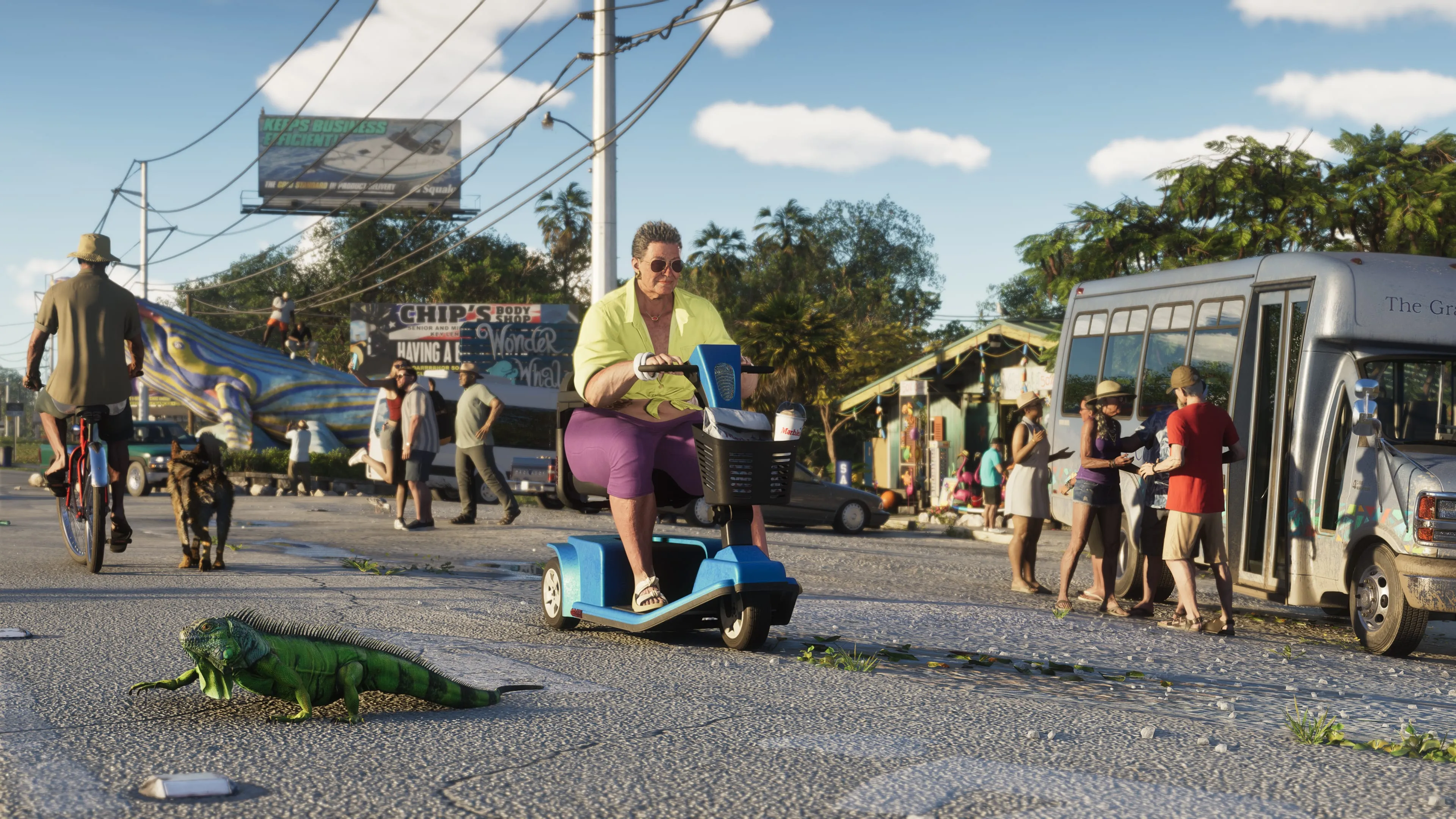 Busy street in Leonida Keys