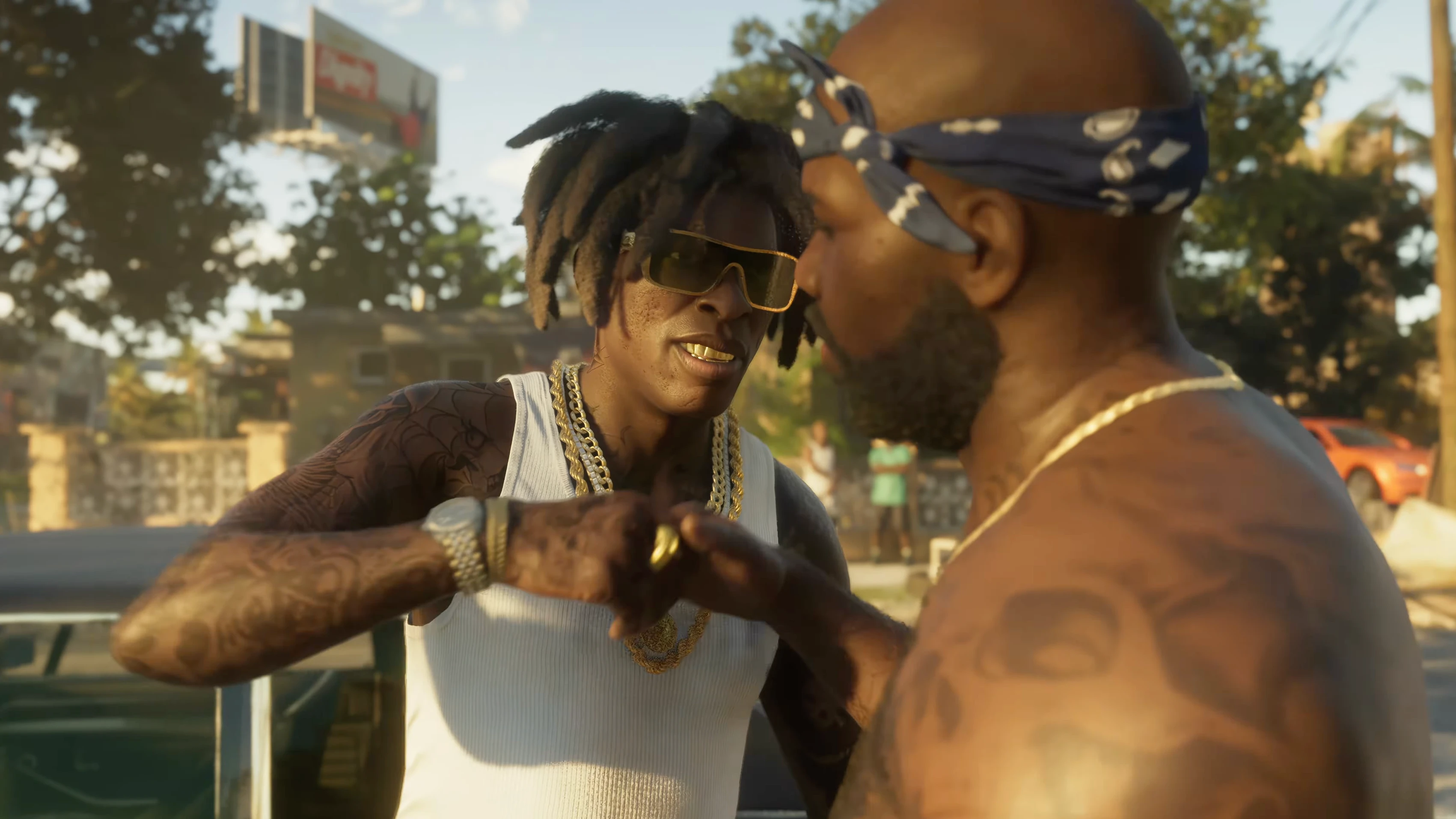 Gangsters shaking hands - Trailer 1 Shot