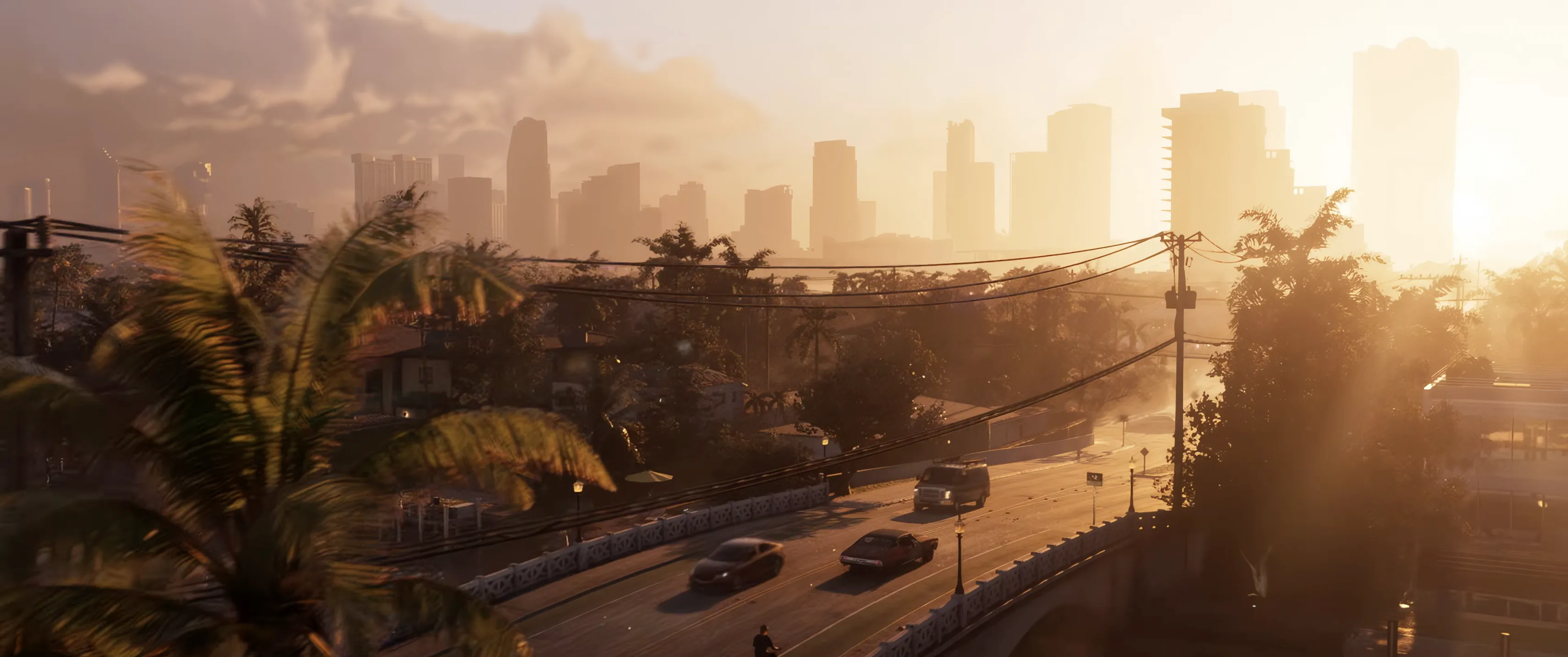 Lucia and Jason driving into the sunset - Trailer 2 Shot