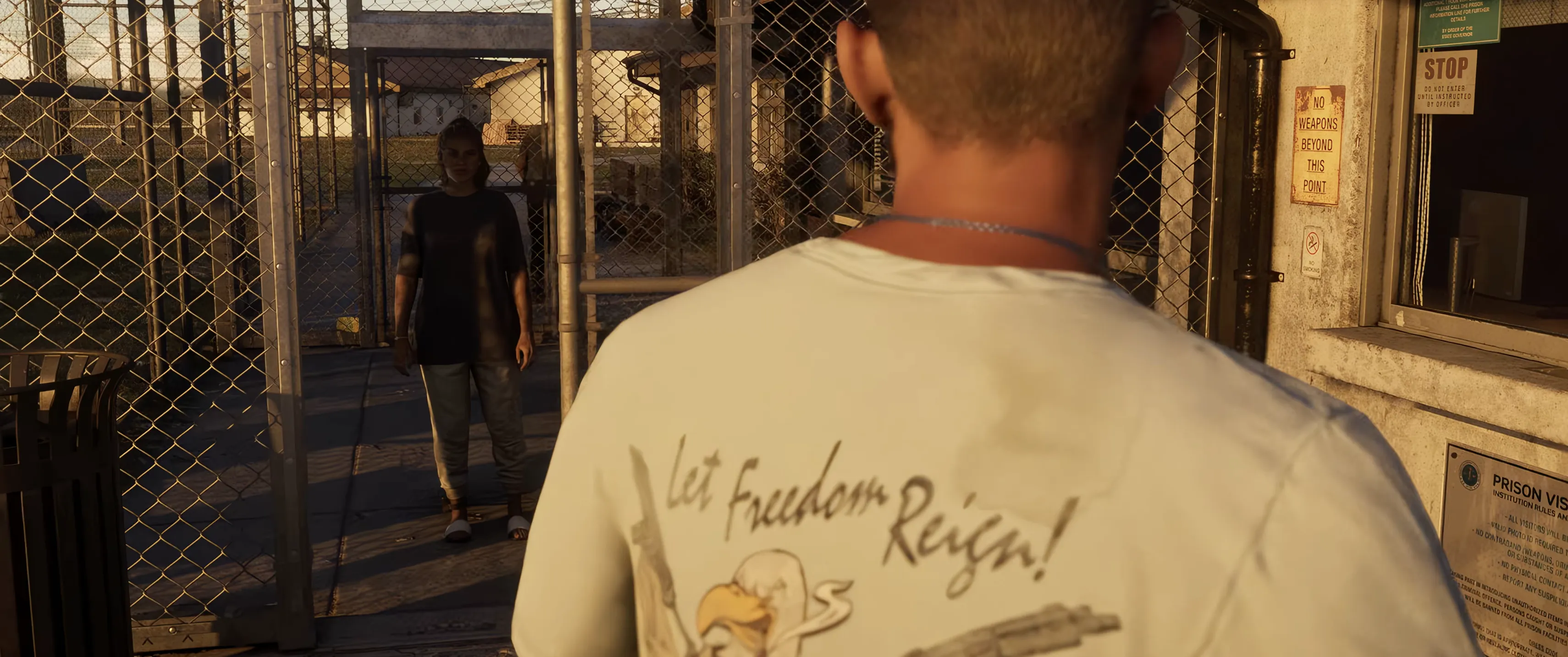 Lucia leaving prison - Trailer 2 Shot