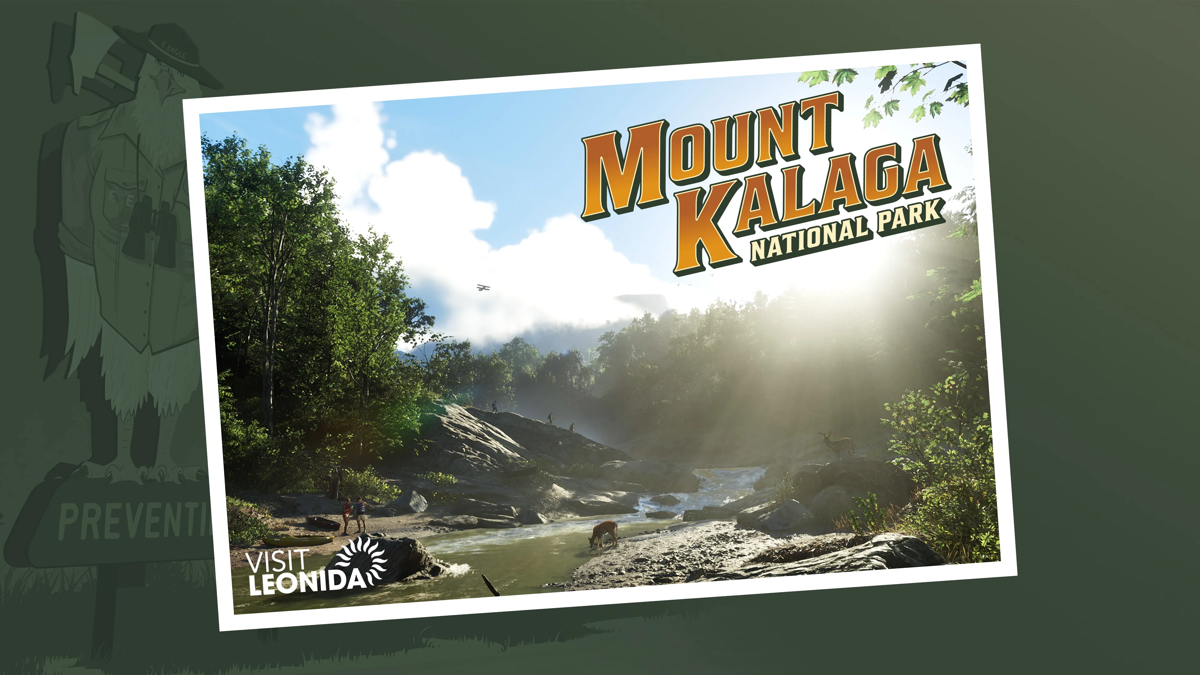 Mount Kalaga National Park Postcard Official Artwork