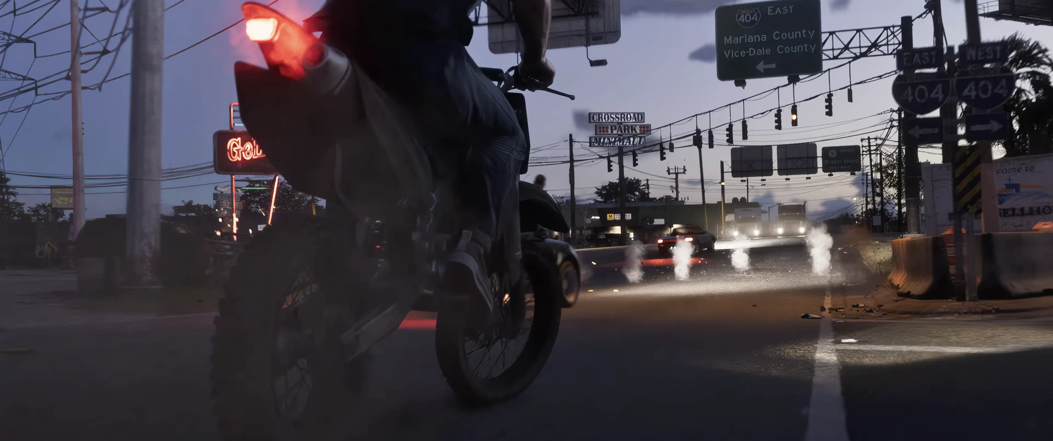 Person on a motorcycle - Trailer 2 Shot